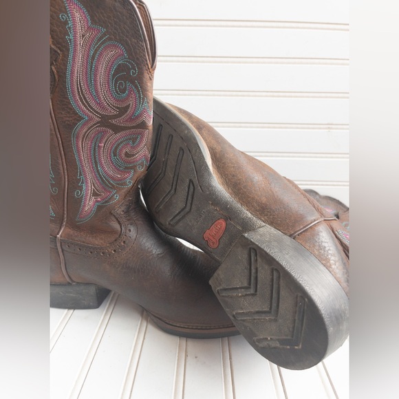 justin stampede leather boots! - Picture 4 of 5